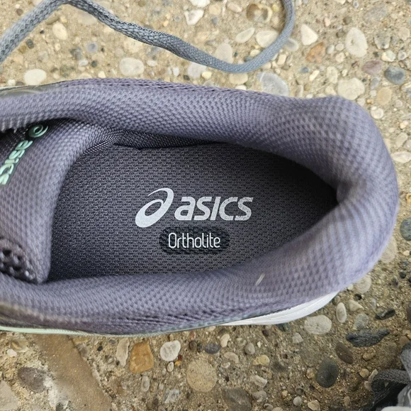 ASICS Ortholite Women's Gel-Contend 4 Running Shoes - Gray and Mint Green - Picture 5 of 10